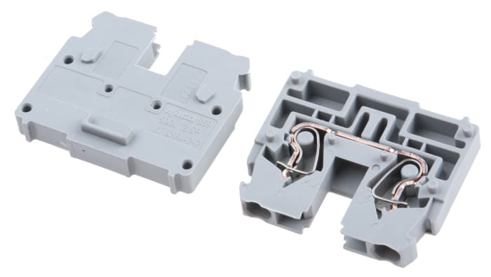 WAGO 869-321 869 Series Grey, 2.5mm², Single-Level, Cage Clamp Termination