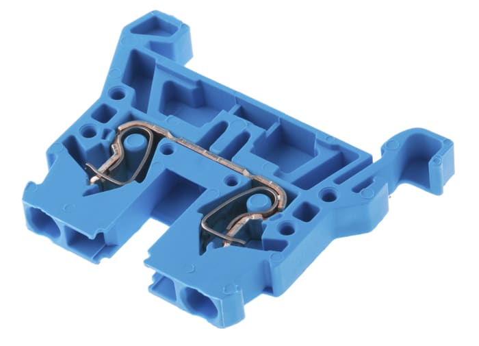 Wago 870 Series Blue Feed Through Terminal Block, 2.5mm², Single-Level,  Cage Clamp Termination, ATEX, IECEx