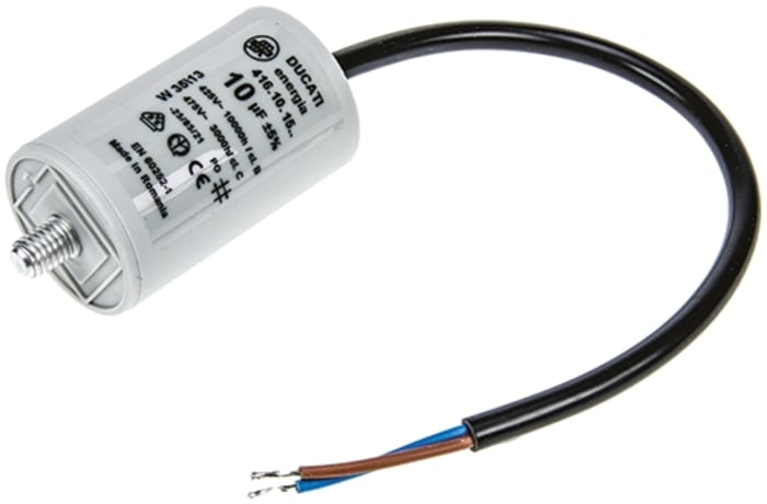 Ducati Energia 4.16.10 Polypropylene Film Capacitor, 400 → 500V ac, ±5%, 10μF, Stud Mount