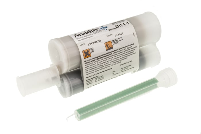Araldite 2014 Grey 200 ml Epoxy Adhesive Dual Cartridge for Glass Fibre Reinforced Polymer, Metal