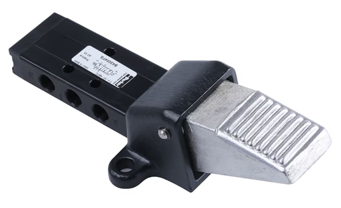 Parker Manuel Yön Kontrol Valfi, G 1/8, Basınçlı Çinko Döküm, Ayak Pedalı