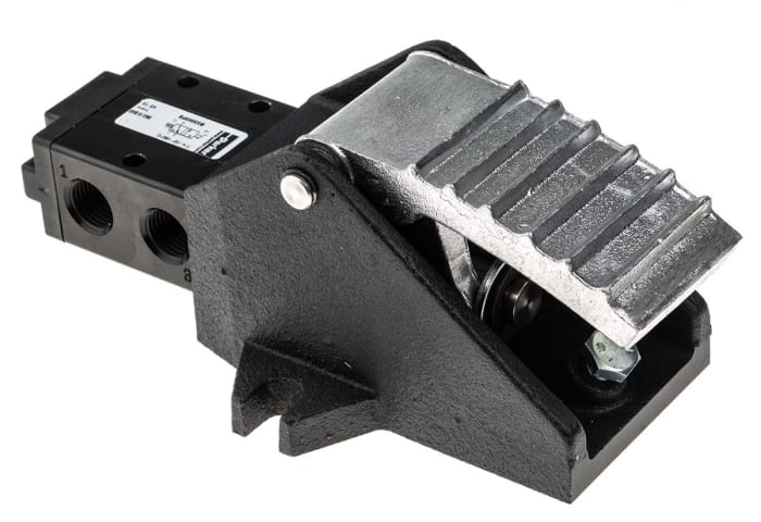 Parker Pedal 3/2 Pneumatic Manual Control Valve B53 Series, G 1/4, 1/4in, III B