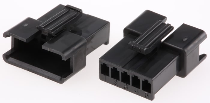 JST Female Connector Housing, 5 Way, 1 Row