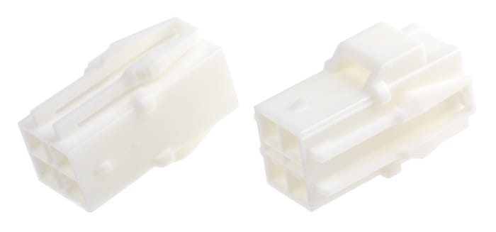 JST Female Connector Housing, 4 Way, 2 Row