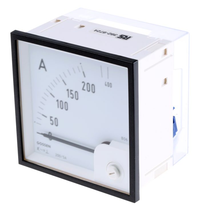 GILGEN Muller & Weigert Analogue Panel Ammeter 400A AC, 92mm x 92mm Moving Iron