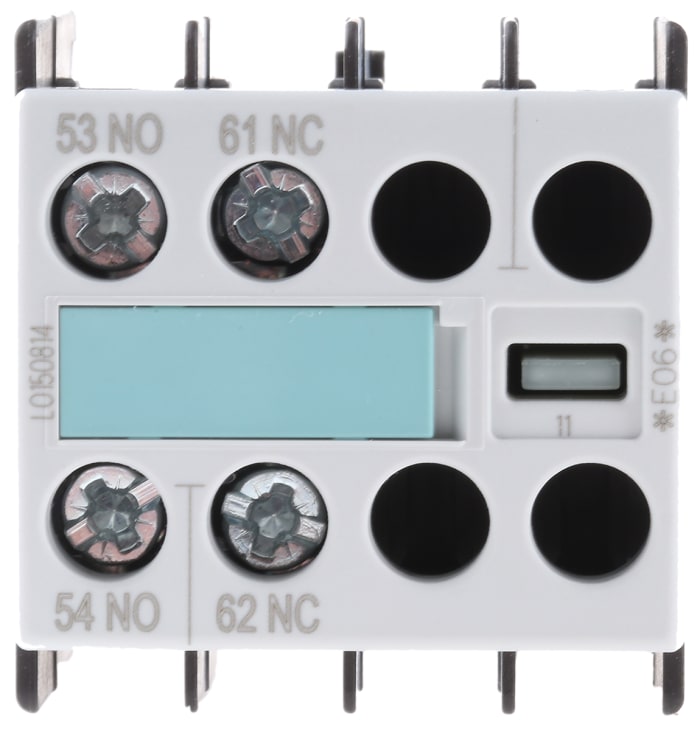 Contact auxiliaire Siemens Sirius Classic 3RH1 2 contacts NO/NF à vis