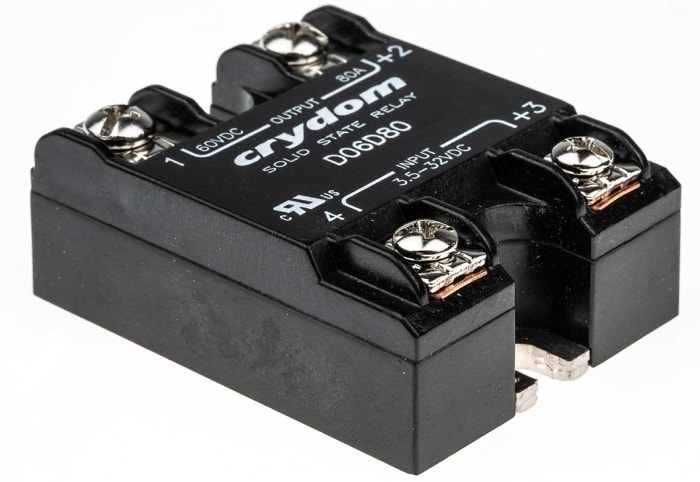 Sensata Crydom D06D Series Solid State Relay, 80 A Load, Surface Mount, 60 V dc Load, 32 V Control