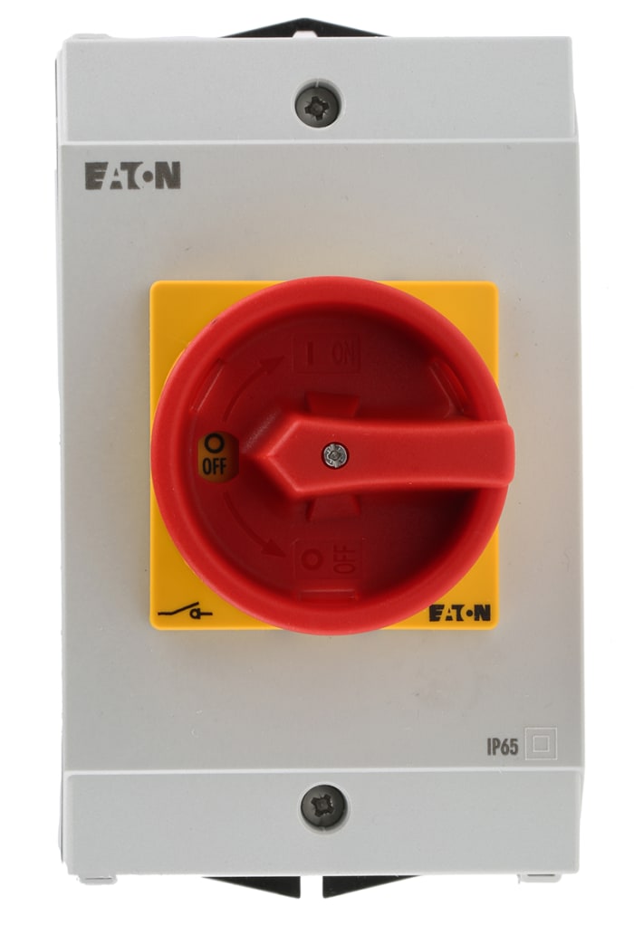Eaton 2P Pole Isolator Switch - 32A Maximum Current, 13kW Power Rating, IP65