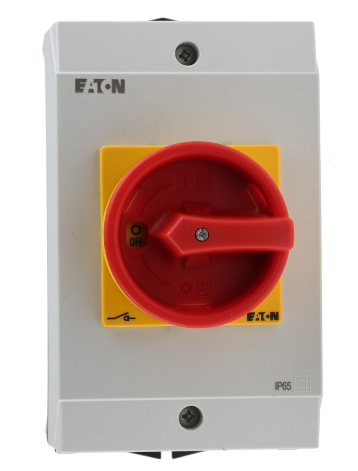 Interrupteur-sectionneur Eaton, 6P, 32A, 400V c.a.