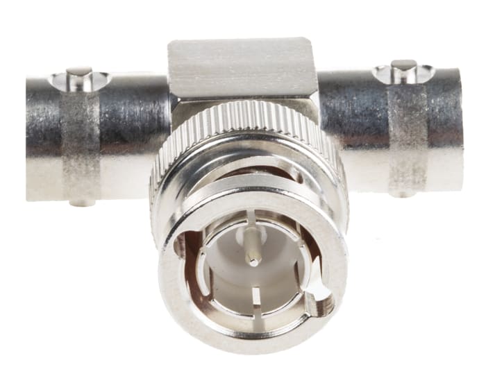 TE Connectivity Tee 75Ω RF Adapter BNC Plug to BNC Socket 2GHz