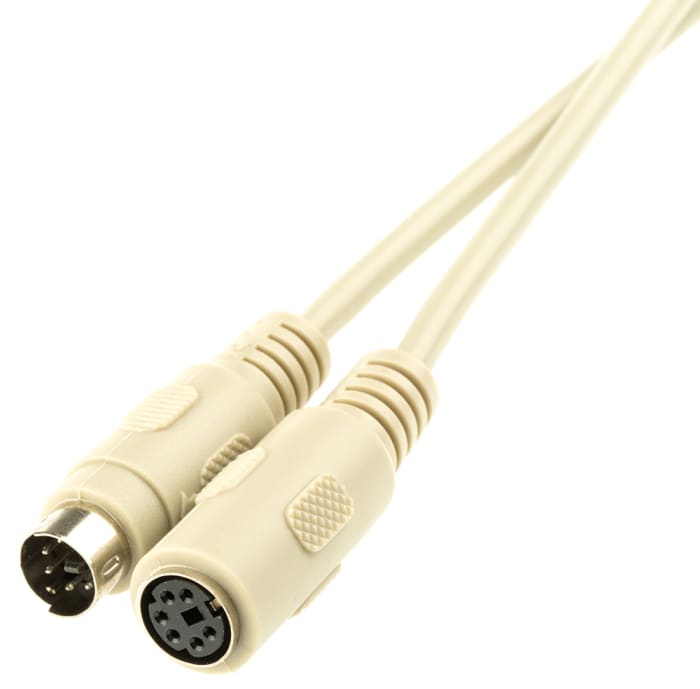 Roline Male PS/2 to Female PS/2, Cable 3m