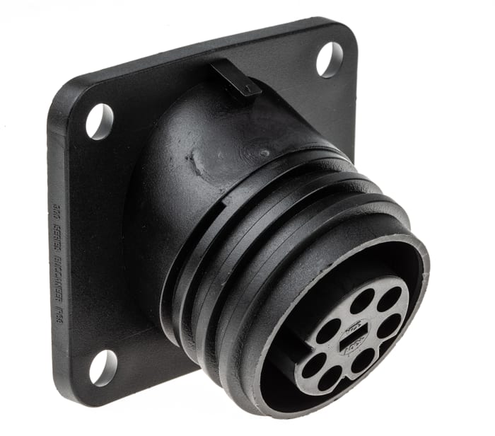 Bulgin Circular Connector, 7 Contacts, Flange Mount, Socket, Female, IP68, Buccaneer 900 Series
