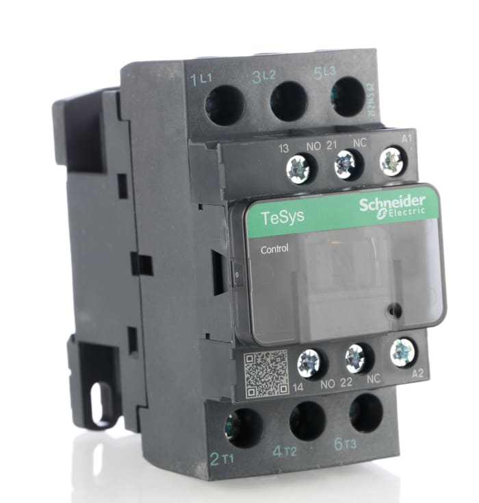 Schneider Electric TeSys D LC1D Kontaktör, 3 Kutuplu, 25 A, 11 kW, Bobin Gerilimi: 24 V dc