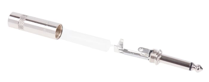 RS PRO | Conector Cable Mono Crimpado de 6.35 mm Macho 2 Recta RS