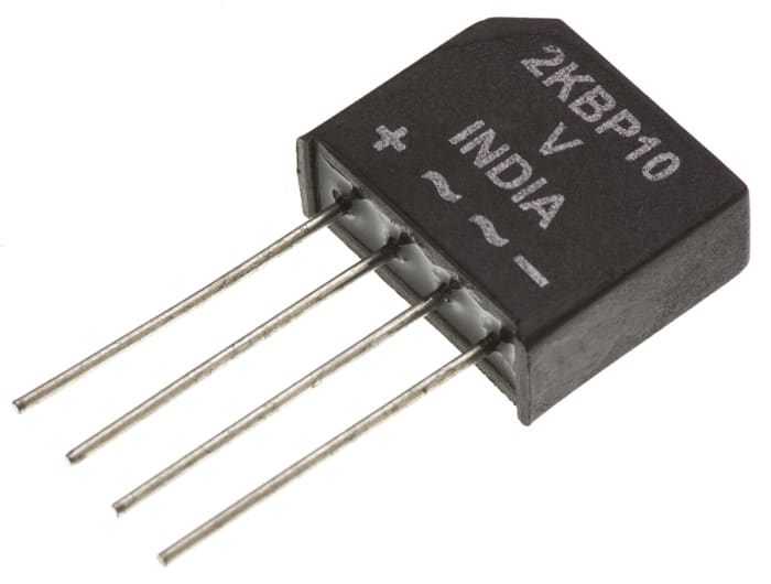 Pont redresseur Monophasé, 2A, 600V, 4 broches, D 44