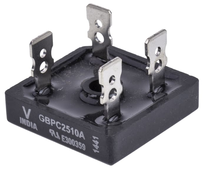Vishay Bridge Rectifier, 25A, 1000V, 4-Pin