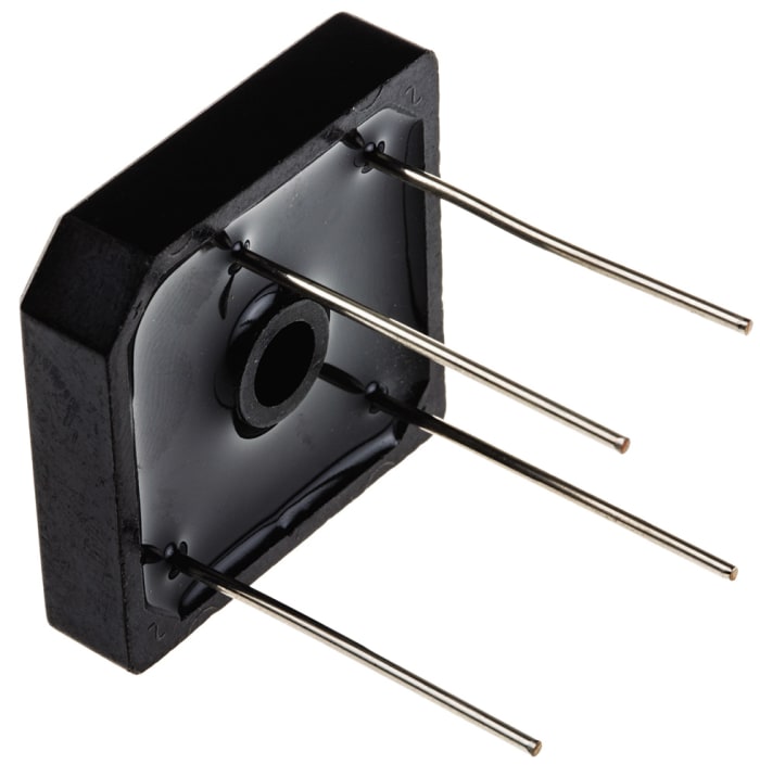 Pont redresseur Monophasé, 35A, 600V, 4 broches, GBPC-W