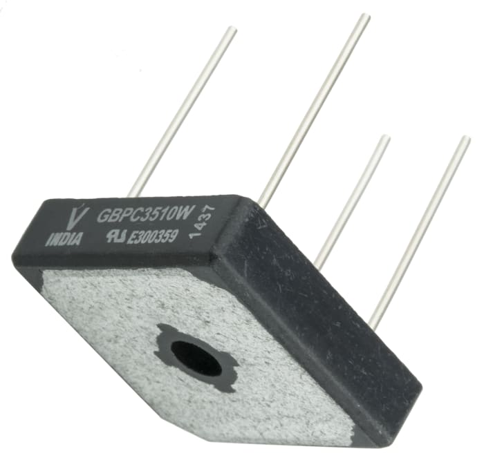 Pont redresseur Monophasé, 35A, 1000V, 4 broches, GBPC-W