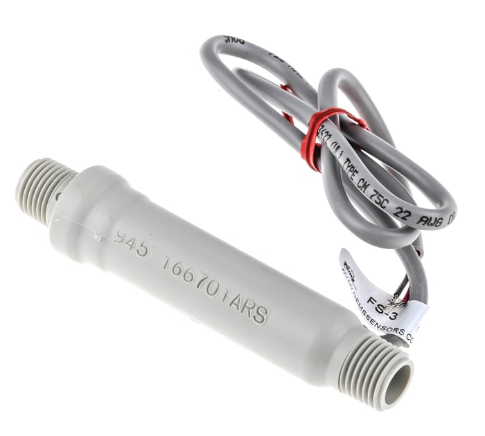 166701A Gems Sensors Gems Sensors FS3 Series Piston Flow Sensor for Gas, 28 L/min Max 395