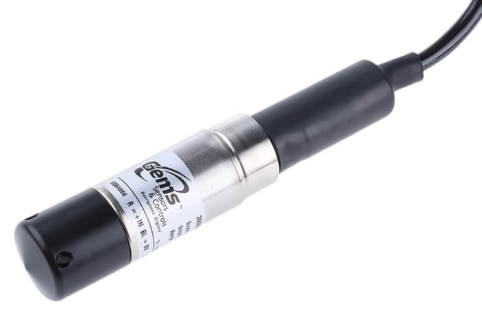Gems Sensors Pressure Sensor, 0bar Min, 2.5bar Max, Relative Reading
