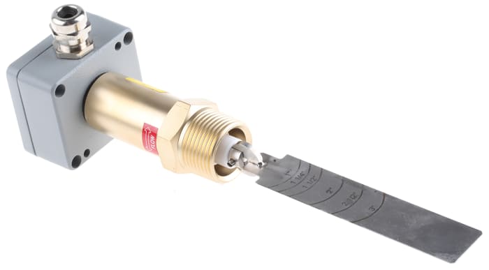 Gems Sensors FS-550E Series Paddle Flow Sensor for Liquid, 15 L/min Min, 125 L/min Max