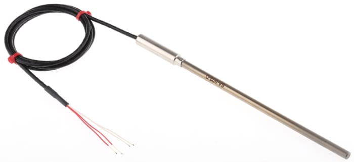 Capteur RTD PT100 RS PRO, Ø 6mm, L.150mm + 1m, +500°C max, Raccord dénudé