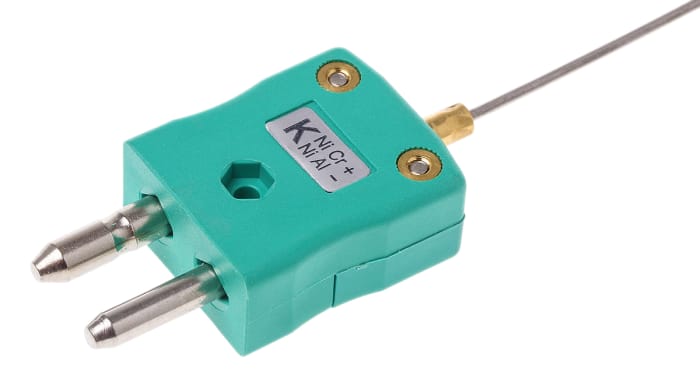 RS PRO Type K Mineral Insulated Thermocouple 250mm Length, 1.5mm Diameter → +1100°C