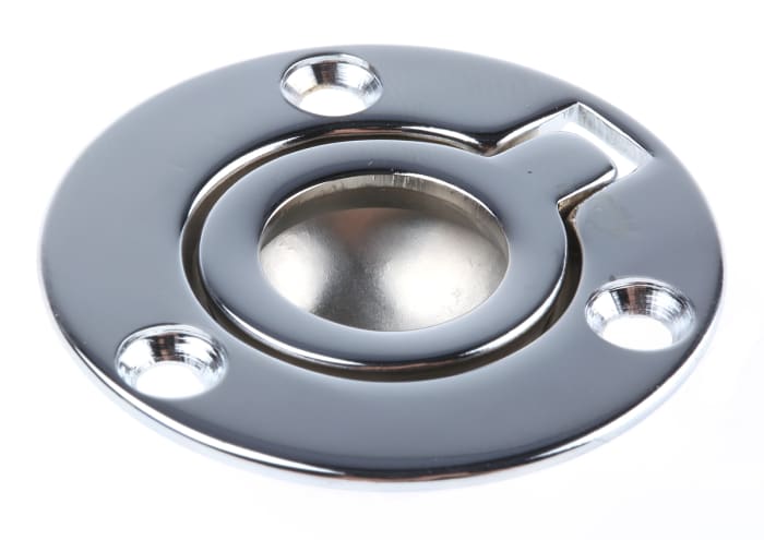 RS PRO Chrome Silver Brass Handle 38mm Width
