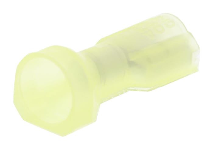 Terminal de lengüeta hembra aislado de color Amarillo TE Connectivity Ultra-Fast Plus .250 de crimpar, 6.35 x 0.81mm,