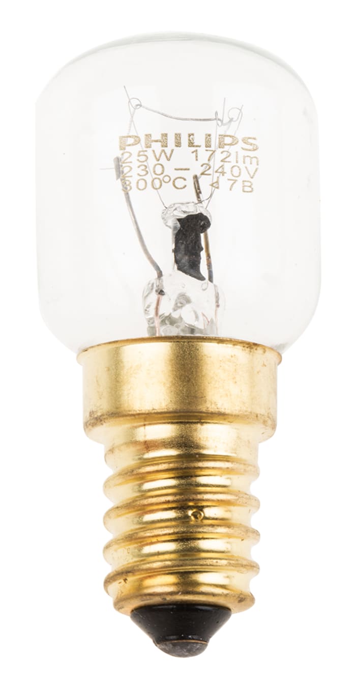 Philips Lighting E14 Oven Bulb, Clear, 230 → 240 V