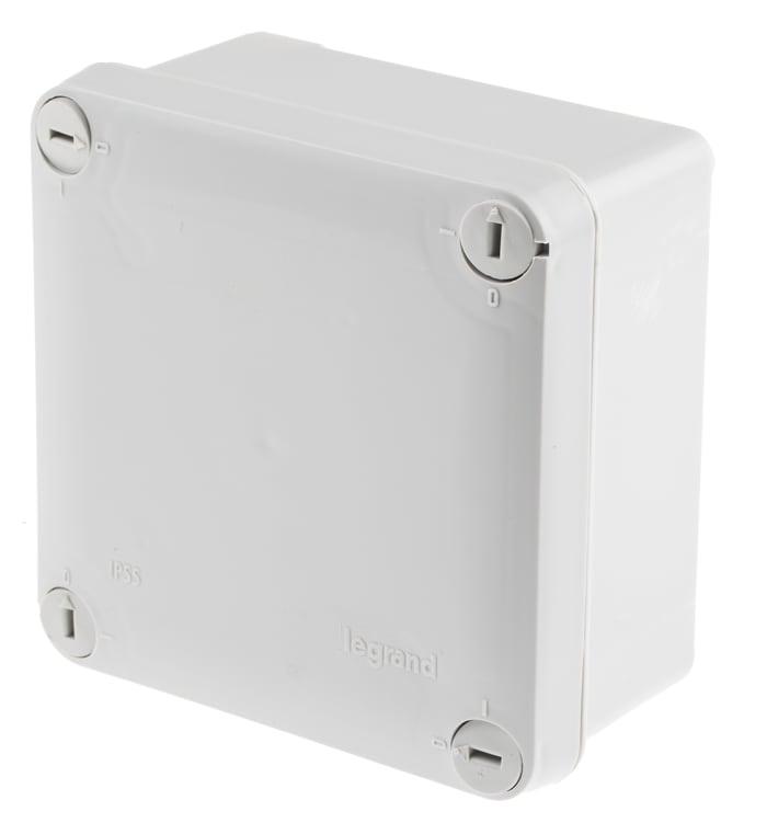 Legrand Plexo Series Grey ABS Junction Box, IP55, 105 x 105 x 55mm