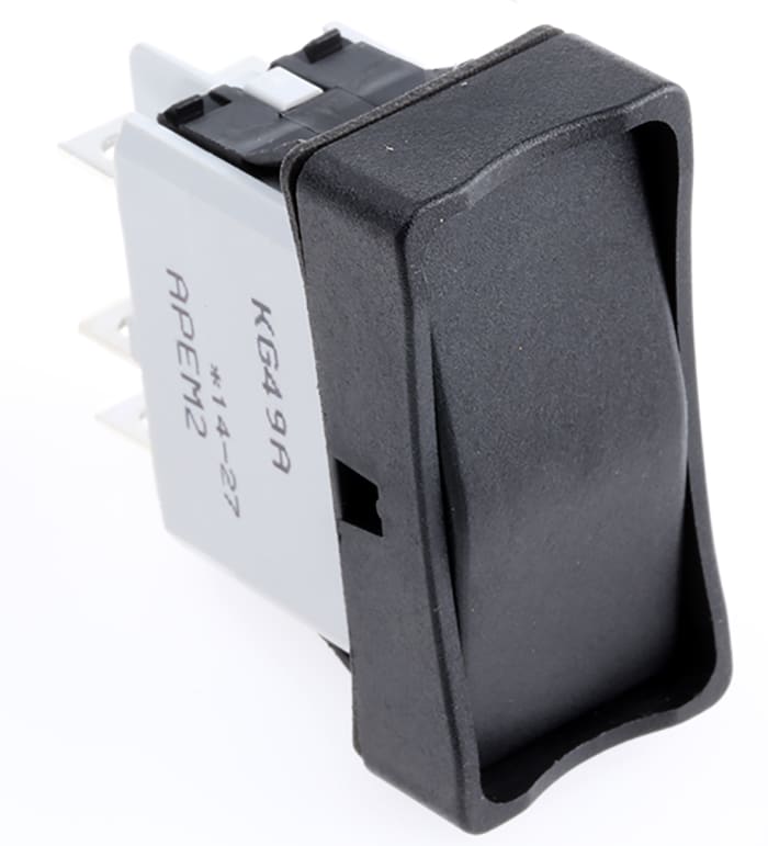 APEM DPDT, On-Off-On Rocker Switch Panel Mount