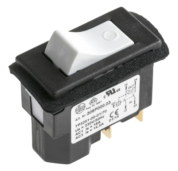 EICHOFF DPST, On-Off Rocker Switch Panel Mount