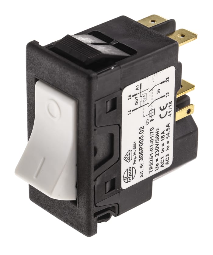 EICHOFF DPDT+Extra Contact, On-Off Rocker Switch Panel Mount