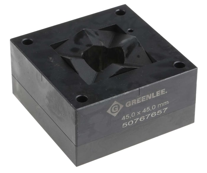 50115723 Greenlee, Greenlee Punch and Die Tool, 45 x 45mm, Square,  Hydraulic Operation, 398-6092