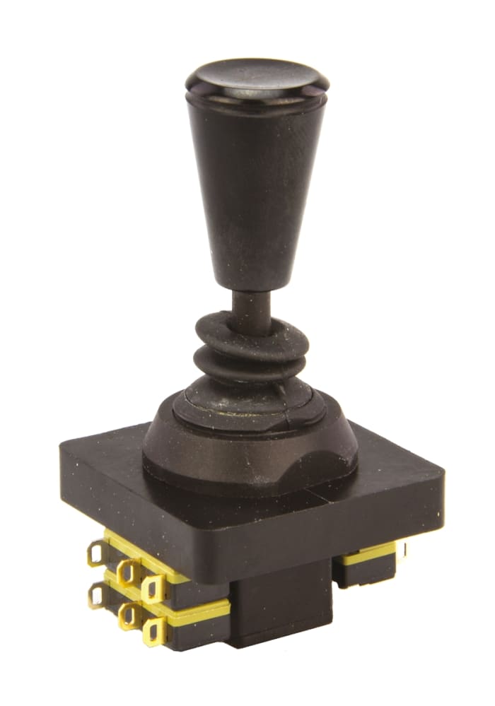 Endüstriyel Kumanda Kolu, 2 Açılı , Lehimlenebilir Uçlu, 6 A (250 V ac), 250V ac, SP, Maks. +85°C