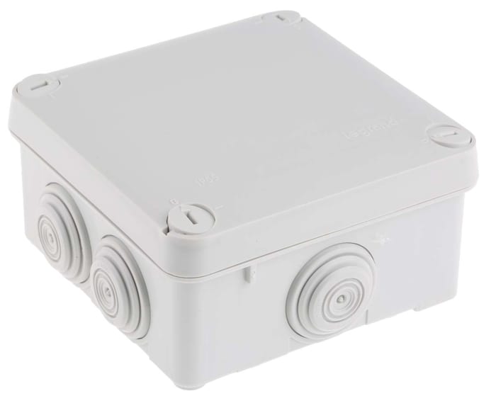 Boîte de jonction 105 x 105 x 55mm 7 voies, IP55