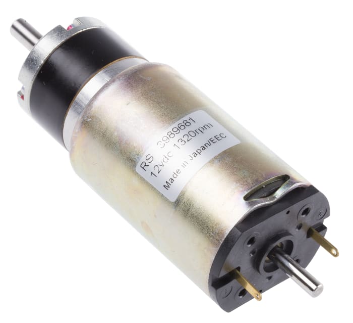 Trident Engineering, Dişli DC Motor, Fırçalı, 12 V dc, 0,75 Nm, 1320 rpm, 13,9 W