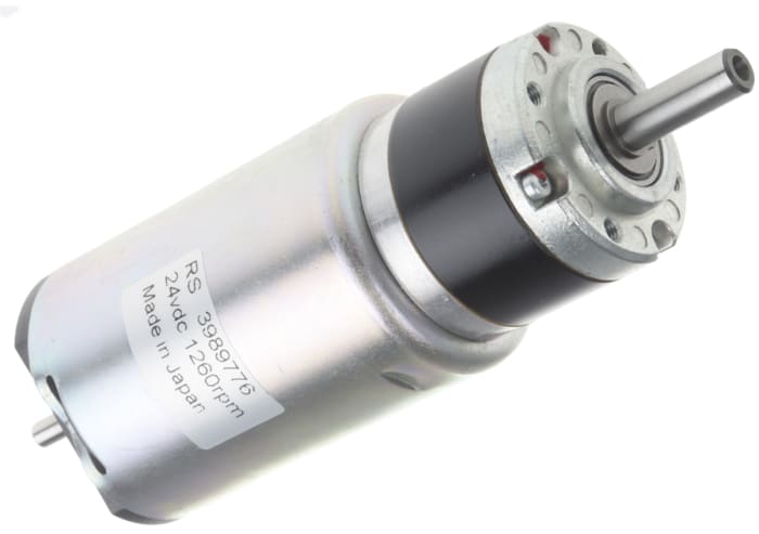RS PRO Brushed Geared DC Geared Motor, 13.2 W, 24 V dc, 75 Ncm, 1260 rpm, 6mm Shaft Diameter