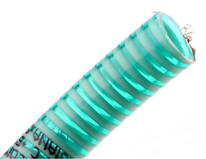 RS PRO Green PVC Reinforced Flexible Ducting, 5m, 65mm Bend Radius