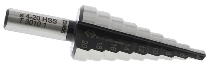 CK HSS Step Drill Bit 4mm x 20mm