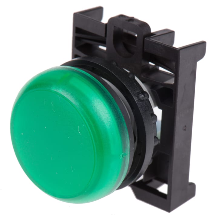 Eaton Green Pilot Light Head, 22.5mm Cutout RMQ Titan M22 Series