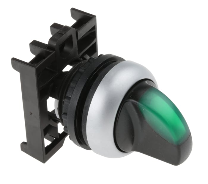 Eaton RMQ Titan Series 2 Position Selector Switch Head, 22mm Cutout, Green Handle