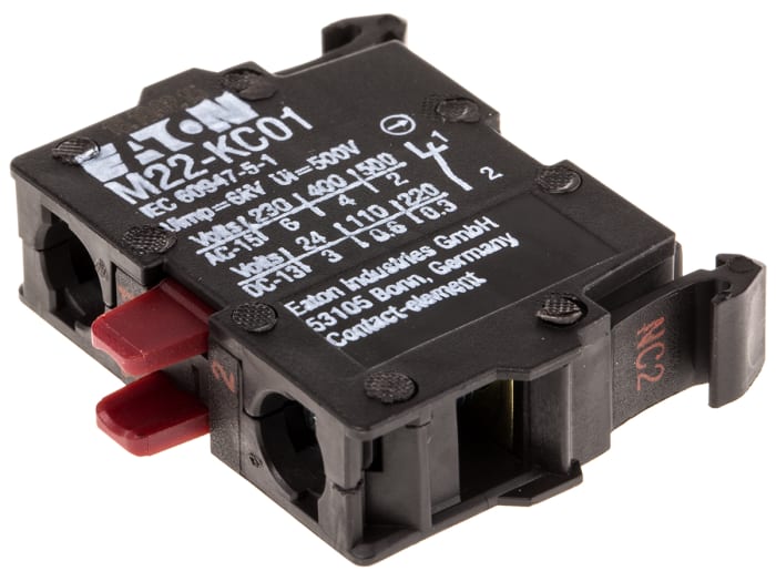 Eaton M22 Series Contact Block for Use with RMQ Titan Series, 240V, 1NC