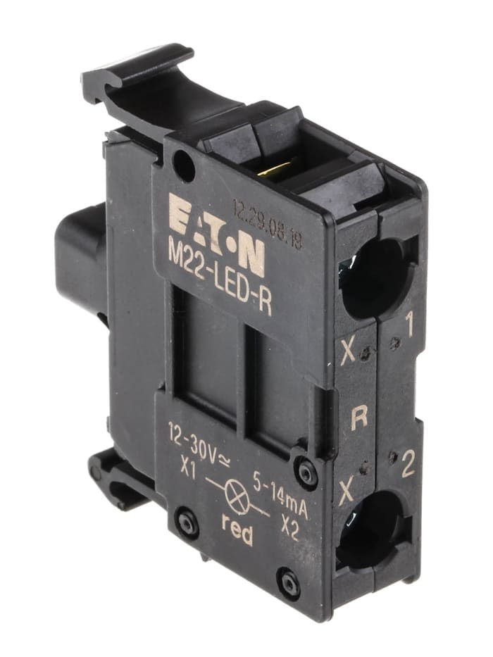 Eaton M22 Işık Bloku - Sinyal Bloku - Aydınlatma Bloku, Kırmızı, LED Aydınlatma, Vidalı, 12 → 30 V ac/dc