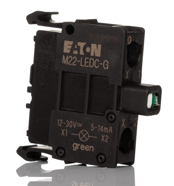 Eaton RMQ Titan M22 Series Light Block, 12 → 30V ac/dc, Green Light