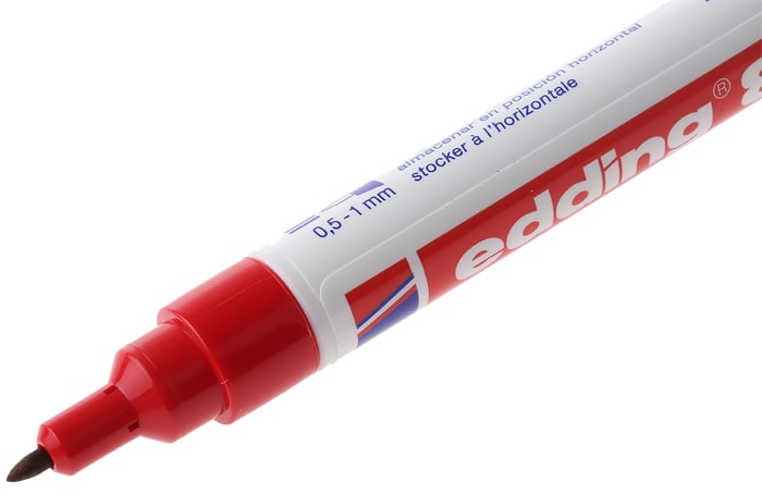 8400-002 | Edding Extra Fine Red Pen | 400-0947 | RS Components