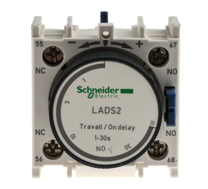 Schneider Electric TeSys Pneumatic Timer for use with TeSys CAD Contactor, TeSys LC1D Contactor, TeSys LC1F Contactor,