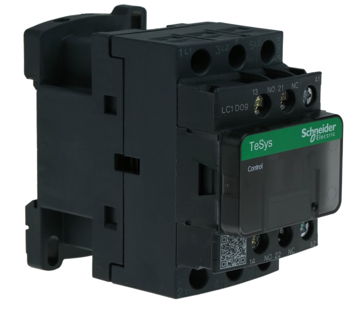 Schneider Electric TeSys D LC1D Contactor, 110 V ac Coil, 3-Pole, 9 A, 4 kW, 3NO, 690 V ac