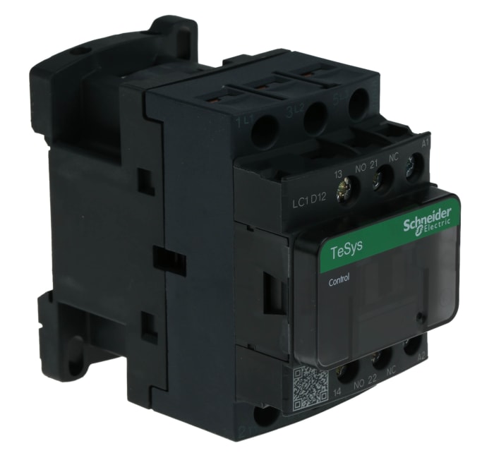 Schneider Electric TeSys D LC1D Contactor, 110 V ac Coil, 3-Pole, 12 A, 5.5 kW, 3NO, 690 V ac